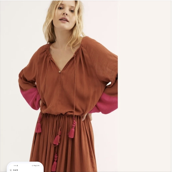 Free People Never Forget Colorblock Maxi Dress S - Picture 3 of 17